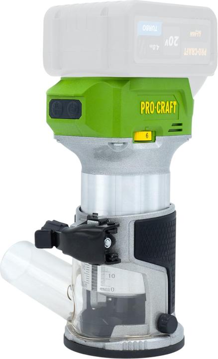 Produktbild Procraft POB24bb Akku Multifunktionsfräse 20 V 6 / 8 mm Brushless Solo - ohne Akku, ohne Ladegerät