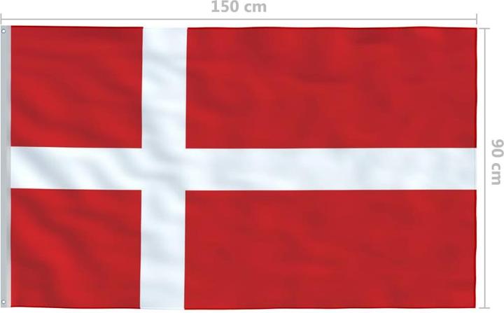Produktbild vidaXL Dänische Flagge (150 x 90 cm)