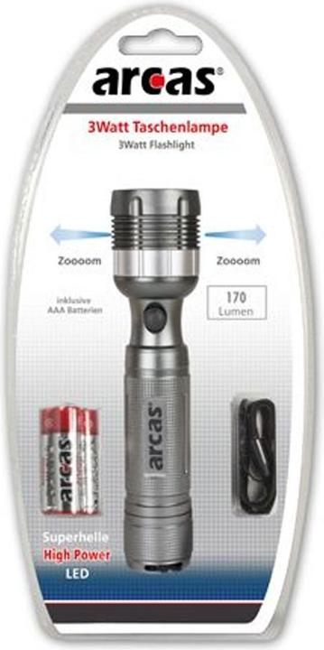 Actual product image Flashlight 3 W LED (15 cm, 130 lm)