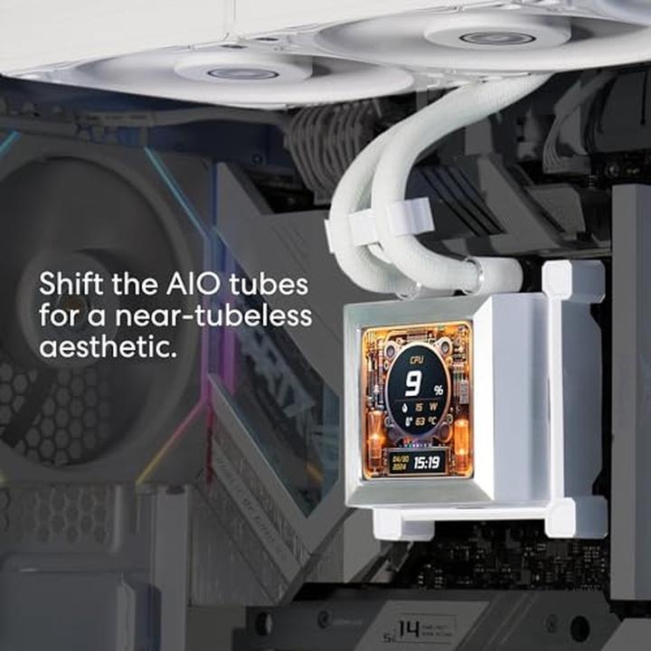 Image du produit Lian-Li Système complet de refroidissement à eau HydroShift LCD 360S - blanc