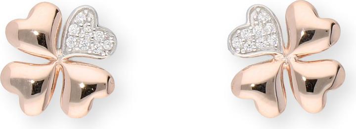 Bicolore, Plaqué or rose, Plaqué argent rhodié