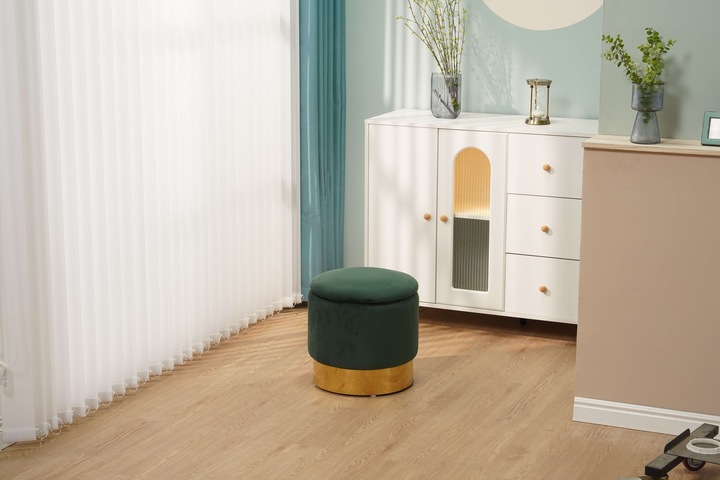 Produktbild Albatros International Albatros Hocker mit Stauraum NIZZA – Sitzhocker mit Stauraum, Modernes Design, Edler Samt/Sherpa – S