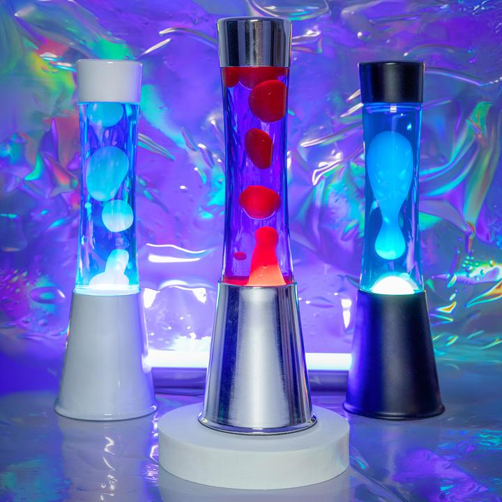 Image du produit Fisura Lampe à Lave LED - noir et cyan - par (E14, E27)