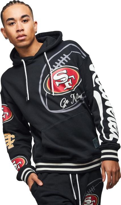 Actual product image Recovered Re:covered Fleece Hoody - PATCHES San Francisco 49ers (S)