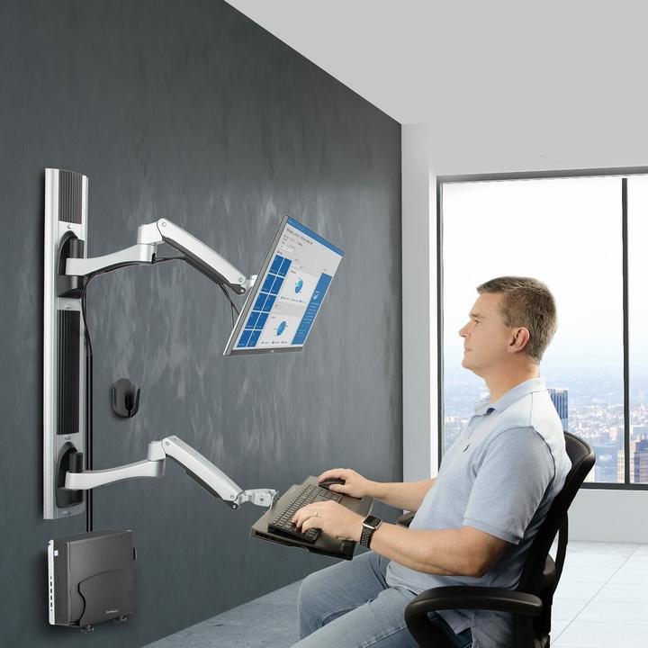 Actual product image StarTech COM Workstation wall mount VESA mount for 32 monitor 10kg swivelling monitor mount (Wall, 32", 10 kg)