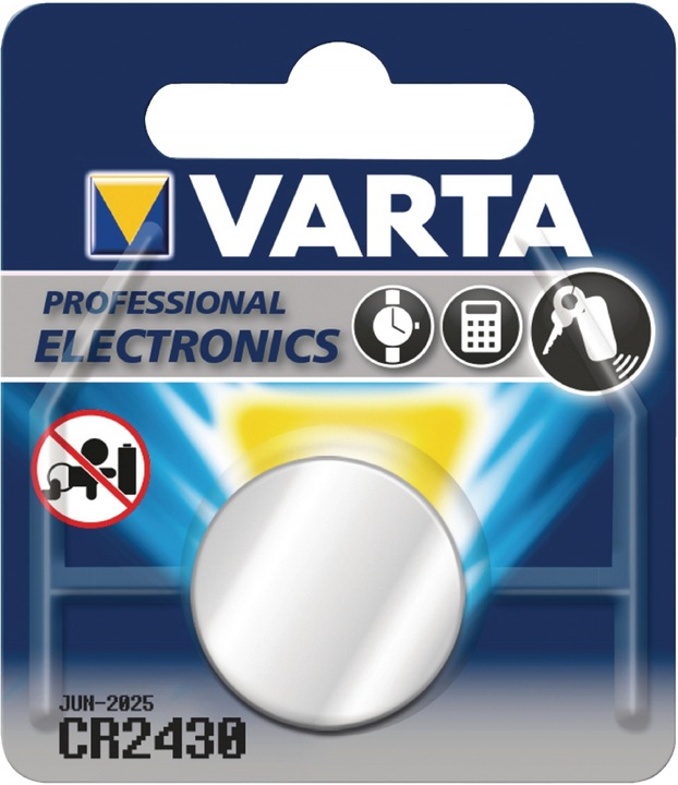 Actual product image Varta Electronics CR2430 (1 pcs., CR2430, 290 mAh)