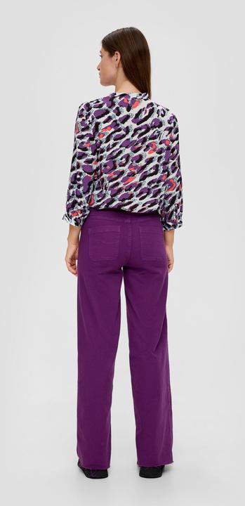 Actual product image s.Oliver Bluse Viskosebluse mit Tunika-Ausschnitt (38)