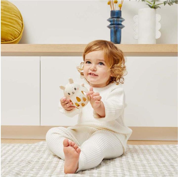 Actual product image Selecta Spielzeug Silikonrassel - Kaninchen