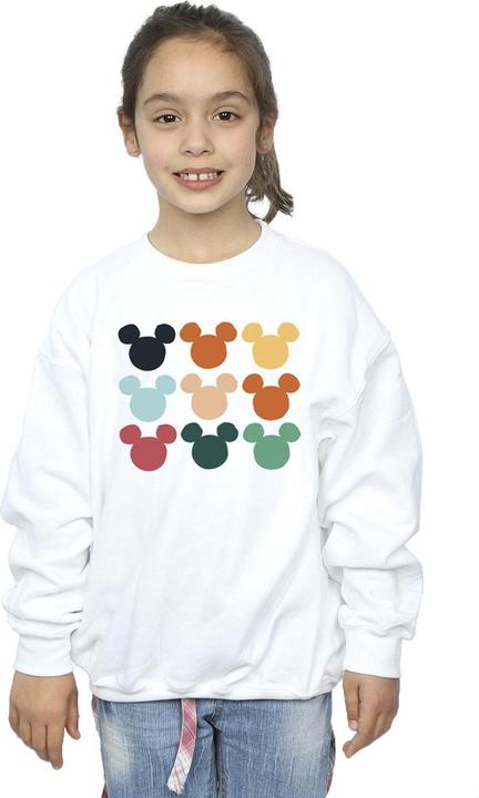 Actual product image Disney Girls Mickey Mouse Heads Square Sweatshirt (128)