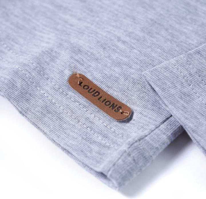 Produktbild vidaXL Kinder-Langarmshirt Grau Melange 104,Material: 95