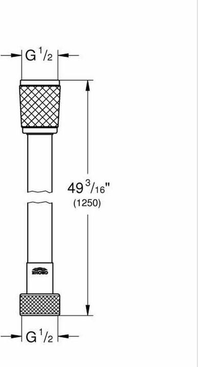 Actual product image Grohe VitalioFlex Trend (125 cm)