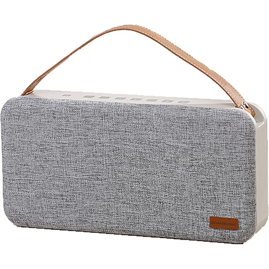 Scansonic Lautsprecher (Bluetooth), Radio, Grau