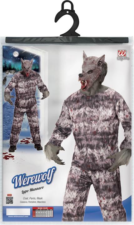 Immagine prodotto Widmann Costume da lupo mannaro con giacca, pantaloni e maschera (M)