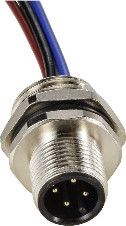 Produktbild Tru Components TC-12833040 Sensor/Aktor Einbaustecker M12 Stecker, Einbau 0.5 m