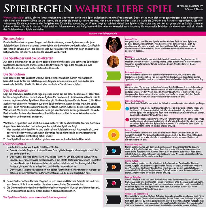 Produktbild tease & please Wahre Liebe Spiel (Kartenspiel, Sonstiges, Deutsch)