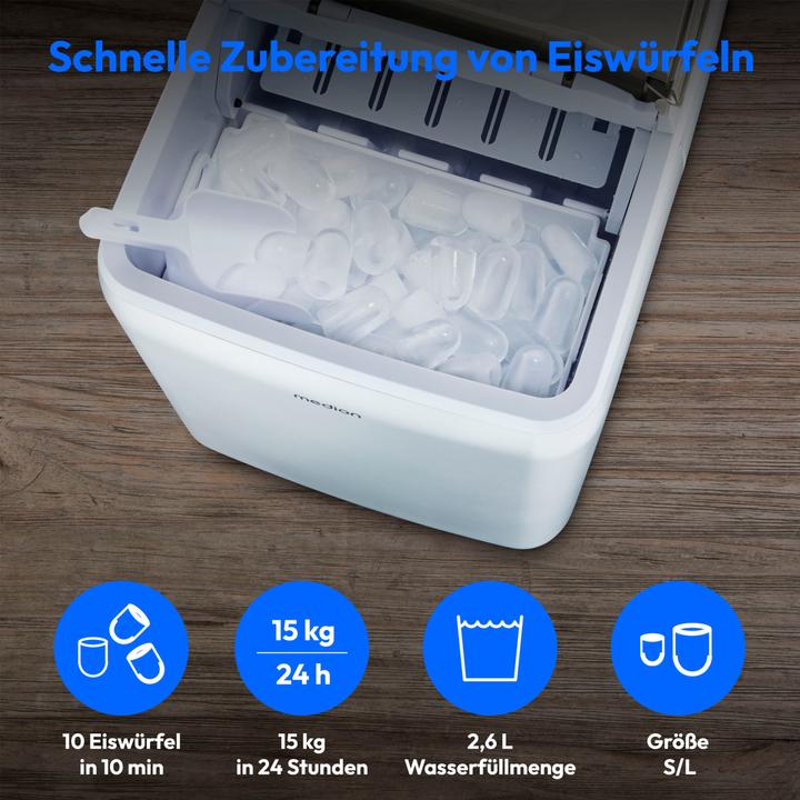 Actual product image Medion Ice cube machine Life MD 11950 15 kg/24h