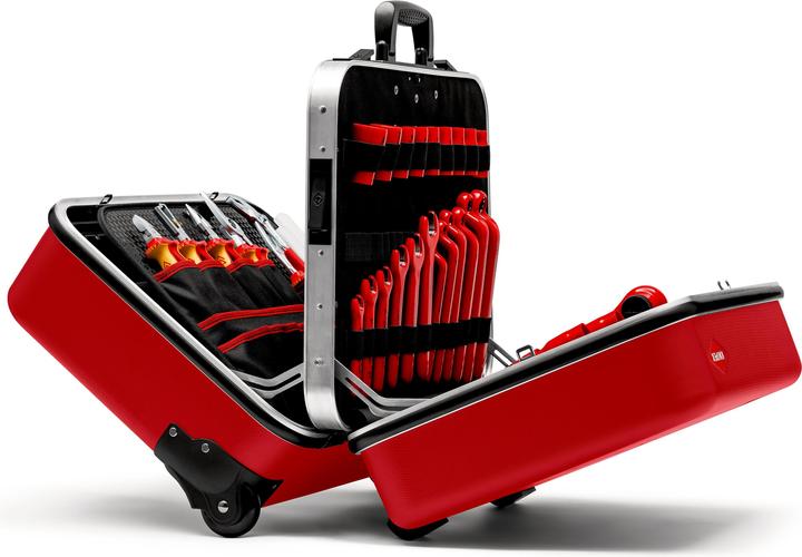Produktbild Knipex Werkzeugkoffer "BIG Twin Move RED" Elektro Kompetenz 98 99 15 (47 Teile)