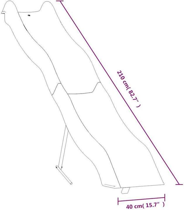 Actual product image vidaXL Kinderrutsche