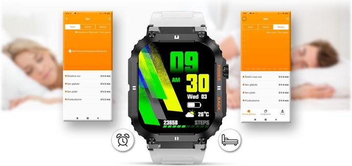Image du produit Gravity SMARTWATCH MĘSKI GT6-8 - WYKONYWANIE POŁĄCZEŃ, MONITEUR SNU (sg020h) (42 mm)