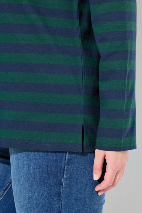 Produktbild Ulla Popken Shirt, Ringel, Rundhals, Langarm (54)