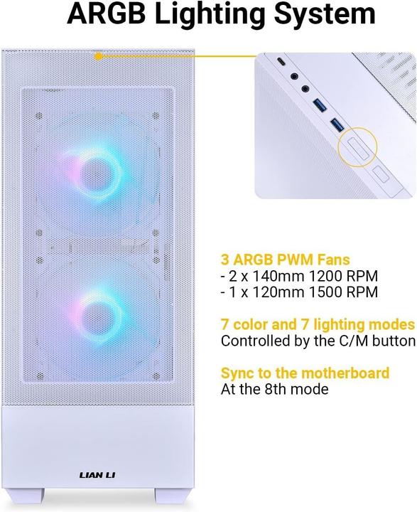 Produktbild Lian-Li Lancool 205 Mesh C (ATX, mATX, Mini-ITX)