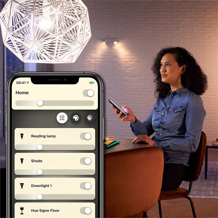 Productafbeelding Philips Hue Hue Wit BT (E27, 9.50 W, 806 lm, 2 x, F)
