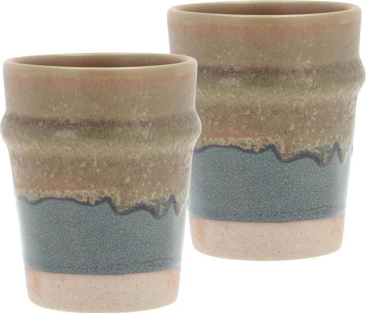 Produktbild Villa Collection Kaffeebecher Evig 350 ml, 2 Stück, Blau/Braun (350 ml, 2 x)