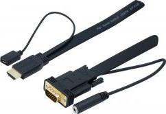 Produktbild OEM Cable convertisseur HDMI/VGA + Audio - 1.8m (1.80 m)