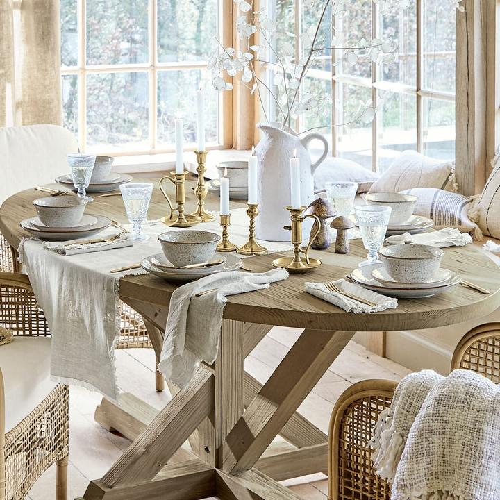 Actual product image Loberon Tableware Set of 30 Murray beige (30 pcs.)