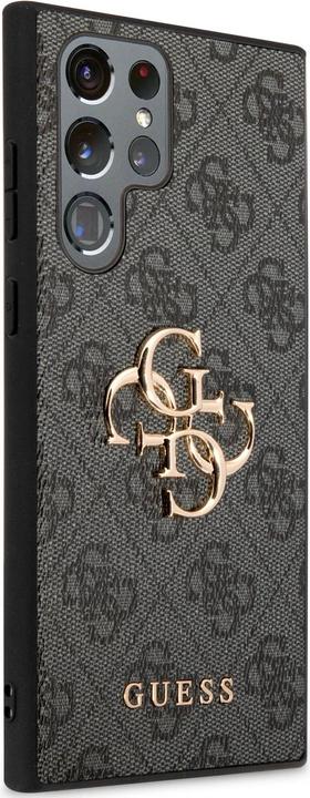 Produktbild Guess 4G Metal Logo Case für Samsung Galaxy S23 Ultra - grey (Samsung Galaxy S23 Ultra)