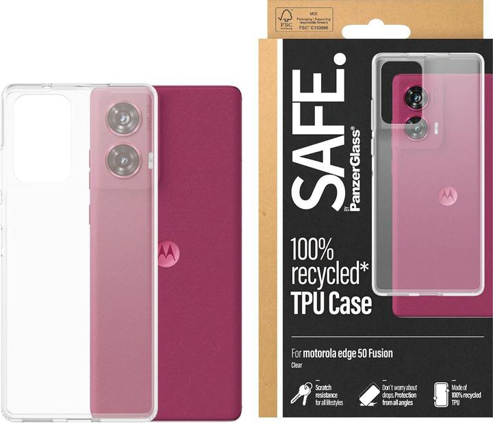 Produktbild PanzerGlass SAFE. by ® TPU Case for Motorola Moto edge 50 Fusion | Transparent (Motorola Edge 50 Fusion)