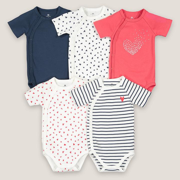 Actual product image La Redoute Collections Pack of 5 First Baby Bodys (74)