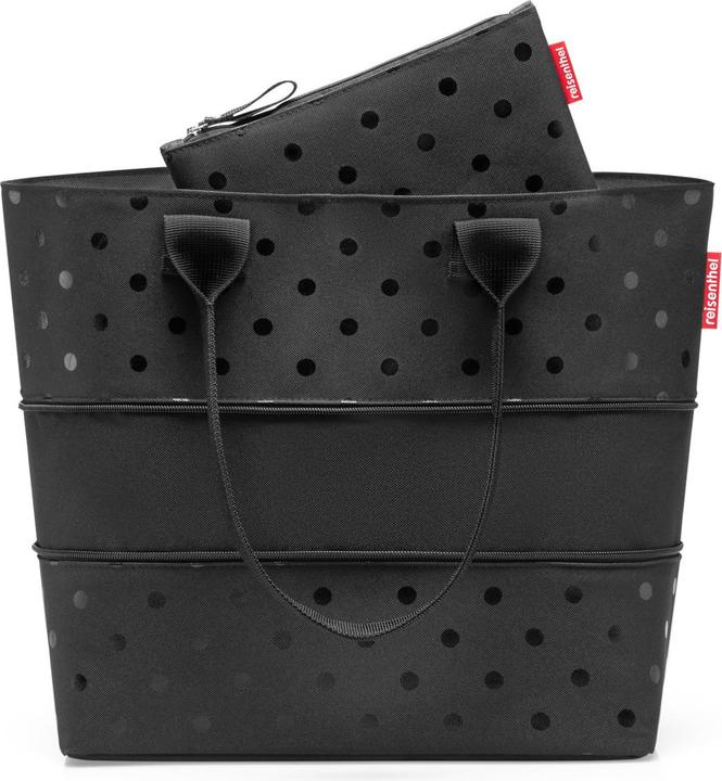 Actual product image reisenthel shopper e1 glossy dots black Set2