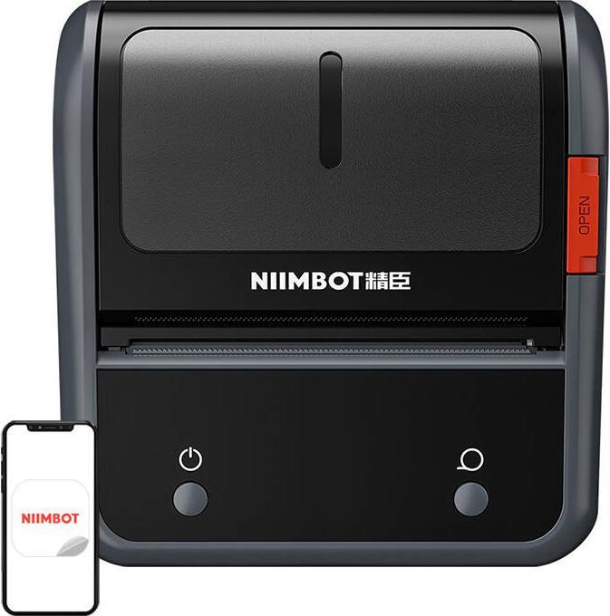 Actual product image Niimbot B3S P Thermal Label Printer Grey (203 dpi)