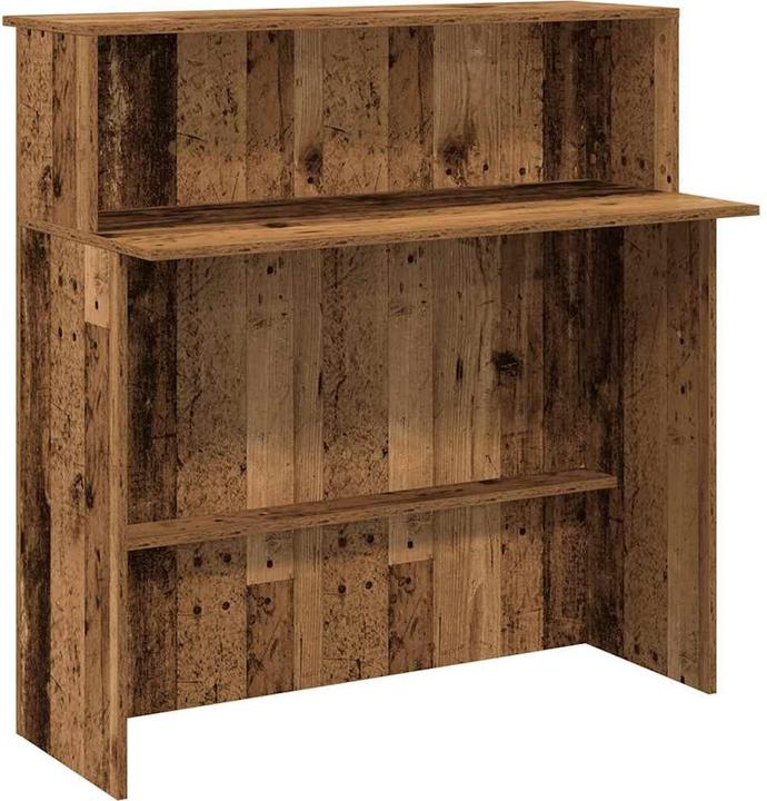 Actual product image vidaXL Reception counter in reclaimed wood look 100x50x103.5 cm wood-based material