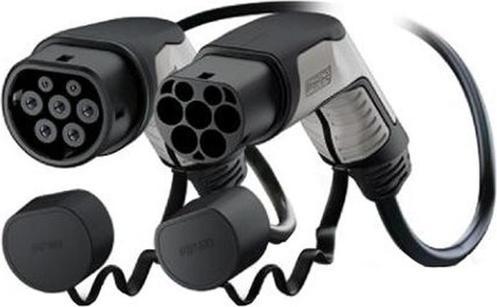 Kabelfarbe: Schwarz, Handgrifffarbe: Grau