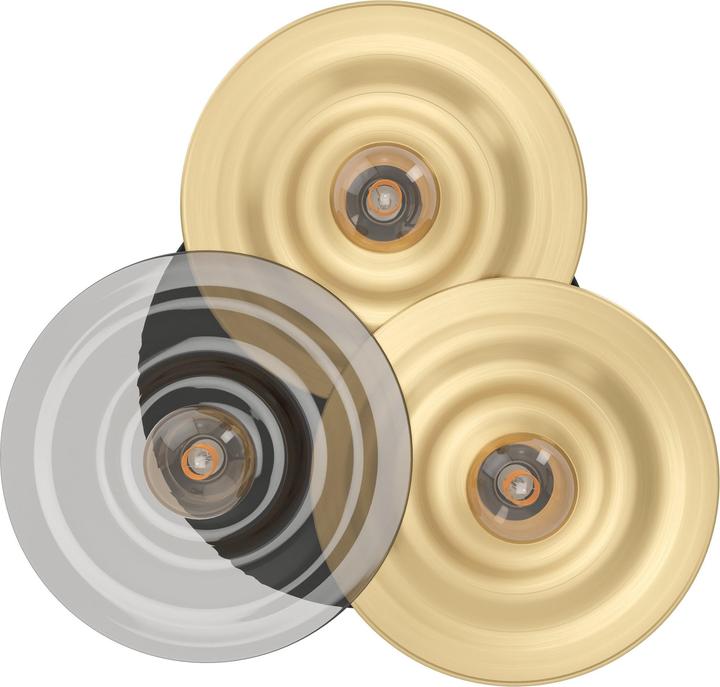 Produktbild EGLO Deckenleuchte LB24 LINTMILL 3xE27 max 40W messing/sw/gr (E27)