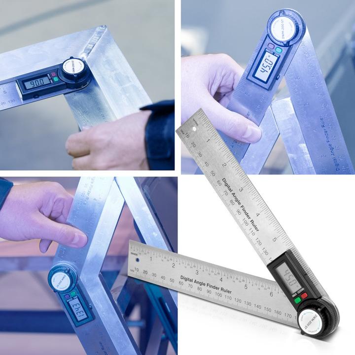 Produktbild Stahlwerk Digitaler Winkelmesser DWM-200 ST mit 180 mm Messbereich 360°