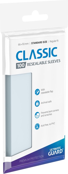 Actual product image Ultimate Guard Classic Resealable Sleeves