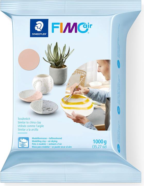 Immagine prodotto Fimo argilla per modellare all'aria, indurente all'aria, grigia, 1.000 g