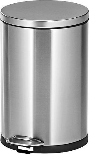 Image du produit kaiserkraft Collecteur de déchets à pédale en acier inoxydable (12 l)