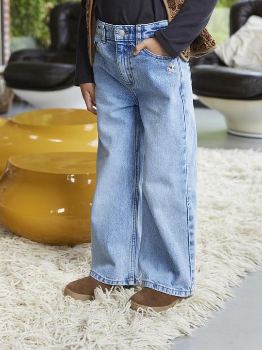 Produktbild Vertbaudet Weite Mädchen Jeans mit Dehnbund, Bundweite verstellbar (122)