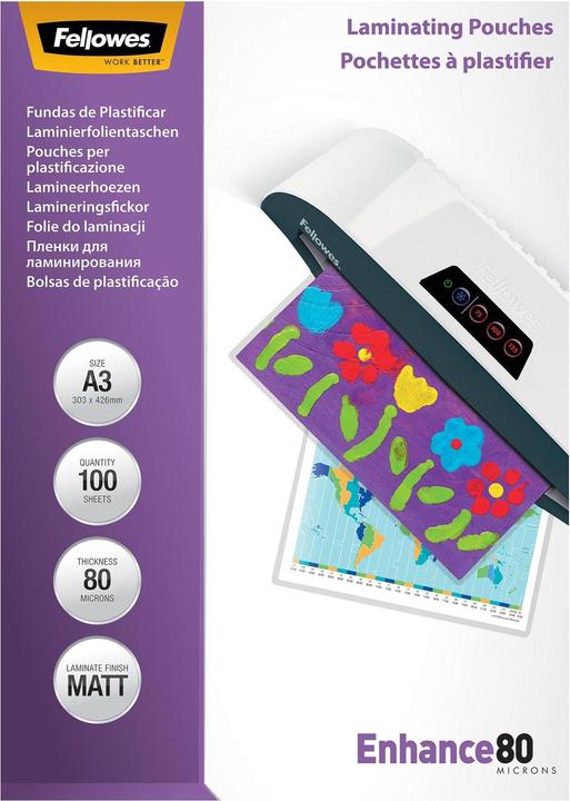 Fellowes Enhance 80 (A3, 100 Stück, 80 µm)