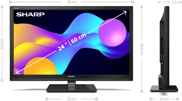 Immagine prodotto Sharp 24EE3E (24", LCD, WXGA, 2022)