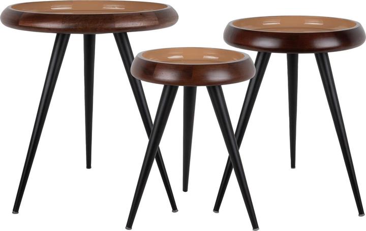 Actual product image Leitmotiv Table Set Tripod w. Metal Legs