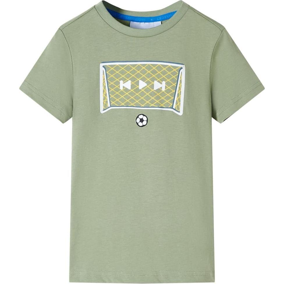 VidaXL, Jungen, Shirt, Kinder-T-Shirt Helles Khaki 92,Material: 100, Grün, (92)