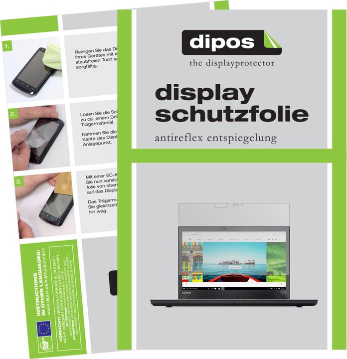 Produktbild Dipos Displayschutzfolie Antireflex (2 Stück, ThinkPad T470)