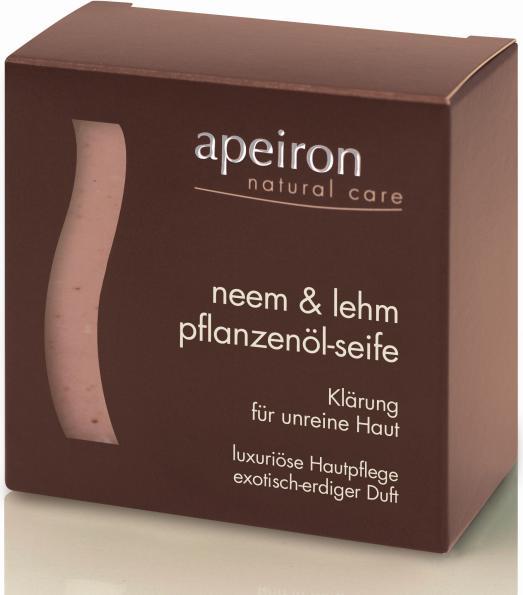 Immagine prodotto Apeiron Sapone all'olio vegetale di Neem e argilla (Sapone duro)