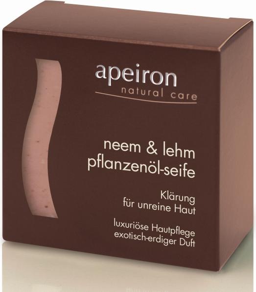 Image du produit Apeiron Savon à l'huile végétale Neem & Argile