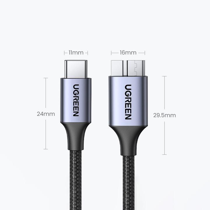 Produktbild Ugreen USB Typ C – Micro USB B (1 m, USB 3.2 Gen 1)